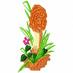Mushroom Embroidery Design 1 Mushroom Embroidery Design 1